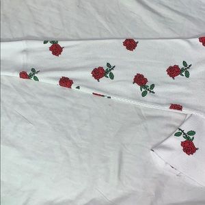 cropped long sleeved shirt